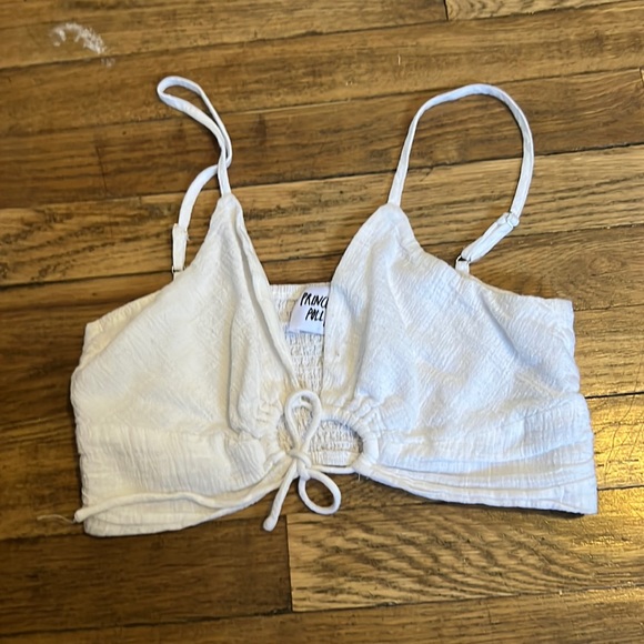 Tops - White crop top